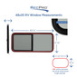 RV Window Teardrop 48" W x 20" H with Trim
