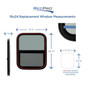 RV Window Teardrop 18" W x 24" H with Trim