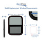 RV Window Teardrop 18" W x 29" H with Trim