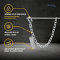 30" Trailer Hitch Safety Chain and S-Hook with Latch 2 Pack