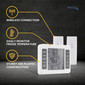 Wireless RV Refrigerator Thermometer with Alarm