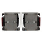 Steel Trailer Square Tail Light Mounting Boxes | Set of 2