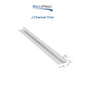 Enclosed Trailer J Channel Trim Drip Rail 7/8" x 92" Long  Aluminum