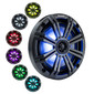 Water Resistant 6.5" Coaxial Marine Speakers 4Ω w/ RGB LED and Interchangeable Grilles