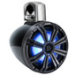 Water Resistant 6.5" Coaxial Marine Tower Speakers 4Ω w/ RGB LED Black Grille