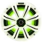 Water Resistant 8" Coaxial Marine Tower Speakers 4Ω w/ RGB LED White Grille