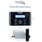 Water Resistant Marine Digital Media Receiver Bluetooth Stereo with Full Color LCD Display, USB Input & AM/FM Radio
