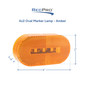 4" x 2" Oblong RV LED Marker Light Amber/Amber
