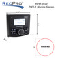 Rockford Fosgate PMX-1 Marine Radio 2.3" Waterproof Marine Stereo Receiver Gauge Style with Bluetooth