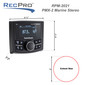 Rockford Fosgate PMX-2 Marine Radio 2.7" Waterproof Bluetooth Stereo Receiver Gauge Style with USB, AUX, & Color Display