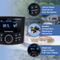 Rockford Fosgate PMX-3 Marine Radio 2.7" Waterproof Stereo Receiver Gauge Style with Bluetooth, USB, and Rear Camera Input