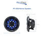 Rockford Fosgate M1-65B 6.5" Marine Speakers RGB LED Waterproof 2-Way Audio for Boats & UTVs - Black Grilles