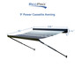 9' RV Cassette Motorized Retractable Awning with LED