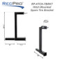 Hitch Mounted Spare Tire Mount for 2" Hitch