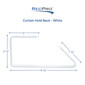 RV Curtain Tie Back | Steel Curtain Hold Down | White