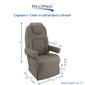 RecPro Nash Driver and Passenger RV Captain's Chair Set in Ultrafabrics® Brisa® Ash