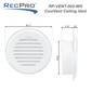 6 1/2" RV Ceiling Vent with Snap-On Cover | White Plastic Interior Vent for 4 3/4" Cutout