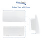 13" RV Exterior Range Hood Exhaust Vent with Built-In Hinged Damper | Fits 10 1/2" Cutout