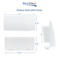 13" RV Exterior Range Hood Exhaust Vent with Built-In Hinged Damper | Fits 10 1/2" Cutout