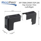 RV Trim Corner Cover Top Rear | Edge Mounted