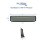 RainBlade RV Window Rain Guard | Fits 12-17" Wide Window