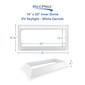 RV 14" x 30"  Rectangular Interior Skylight End Arch