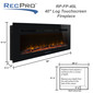 40" RV Electric Fireplace with Flame Color Settings