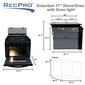 Suburban RV Stove Gas Range 17" Tall with Air Fryer