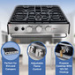 RV Suburban Gas Cooktop Three Burner Slide In