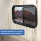 RV Window Teardrop 30"W x 15"H with Trim