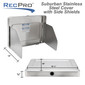 Suburban Cooktop Cover Stainless Steel with Side Shields