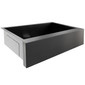 RV Farmhouse Sink 27" x 16" Black Stainless Steel Undermount