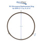 RV Microwave Replacement Ring for RPM-2 1.1 cu. ft. 8 ¾”