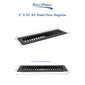 RV Floor Register 2" x 10" Steel Undampered Vent  