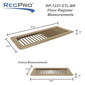 RV Floor Register 4" x 10" Steel Undampered Vent