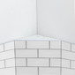 RV Corner Shower Surround 34" - Subway Tile
