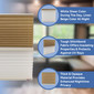 RV Blinds Day & Night Pleated Shades White/Beige Stitchbond