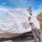 Transhield Shrinkable 21'-27' Wide Bow Wake Tower Boat Cover