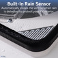 RV Solar Roof Vent with Rain Sensor and Remote - Dual Batteries