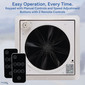 RV Solar Roof Vent with Rain Sensor and Remote - Dual Batteries