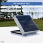RV Solar Roof Vent with Rain Sensor and Remote - Dual Batteries
