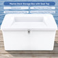 Marine Deck Storage Box with Seat Top 50"