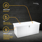 Marine Fiberglass Deck Storage Box  53"