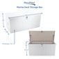 Marine Fiberglass Deck Storage Box  53"