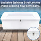 Marine Deck Storage Box with Seat Top 71" 