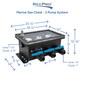 Marine 3 Pump Sea Chest Livewell Pump Box, 2000 GPH, Internal Mount
