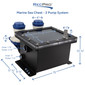 Marine 2 Pump Sea Chest Livewell Pump Box, 1500 GPH, External Mount