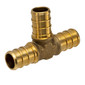 RV Fresh Water T Style PEX Line Adapter Fitting Brass   ½" x  ½"x  ½" 