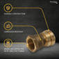RV Fresh Water Female Brass Pipe Adapter ½" Hose Barb x ½" NPT         