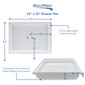 RV Shower Pan 24" x 32" Center Drain in White